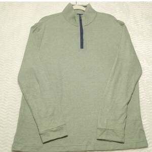 Joseph Abboud Men's M 1/4 Zip Pullover Sweater Grey Mock Neck